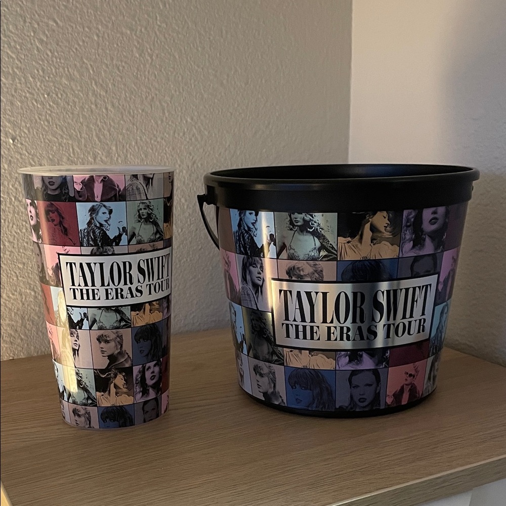 Taylor Swift Eras Tour Popcorn Bucket and Cup